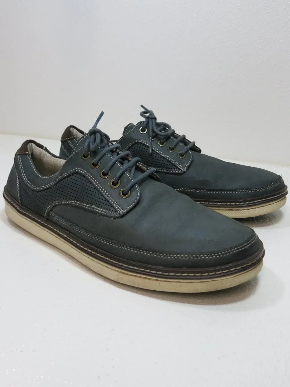 Bass Pasadena Suede Leather Rubber Sole Comfort Dress Oxfords Men's Footwear 9.5